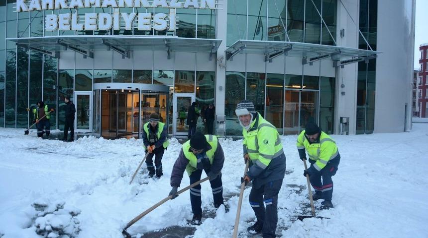 Kahramankazan&rsquo;da kar teyakkuzu