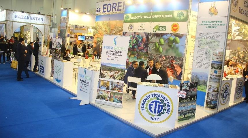 Edremit Standına turizm profesyonellerinden b&uuml;y&uuml;k ilgi