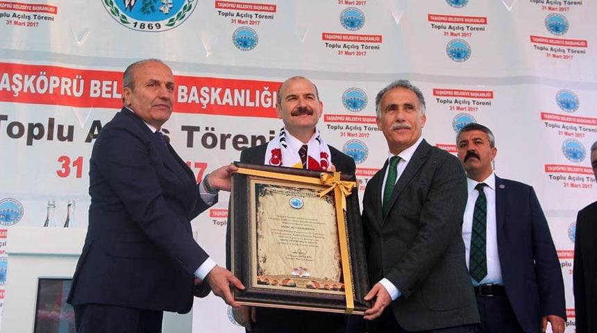 İ&ccedil;işleri Bakanı S&uuml;leyman Soylu, Taşk&ouml;pr&uuml;&rsquo;de a&ccedil;ılışa gelecek