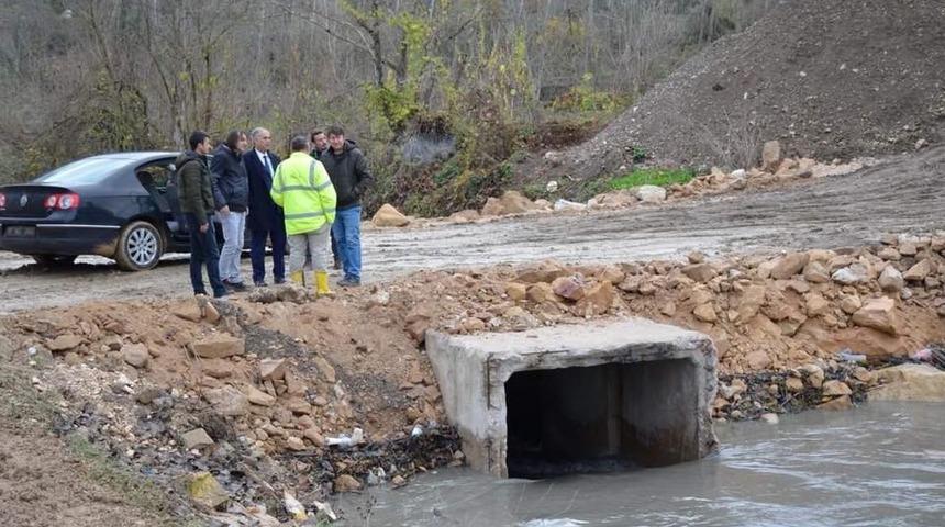 Başkan Yaman, deplase &ccedil;alışmalarını yerinde inceledi
