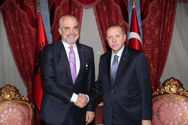 Erdoğan Arnavutluk Başbakanını kabul etti
