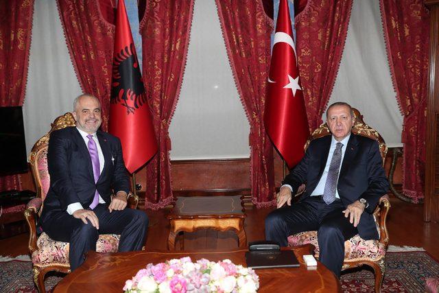 Erdoğan Arnavutluk Başbakanını kabul etti