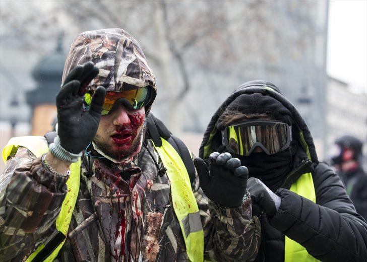 Paris gösterilerinde şiddet ara sokaklara sıçradı G2