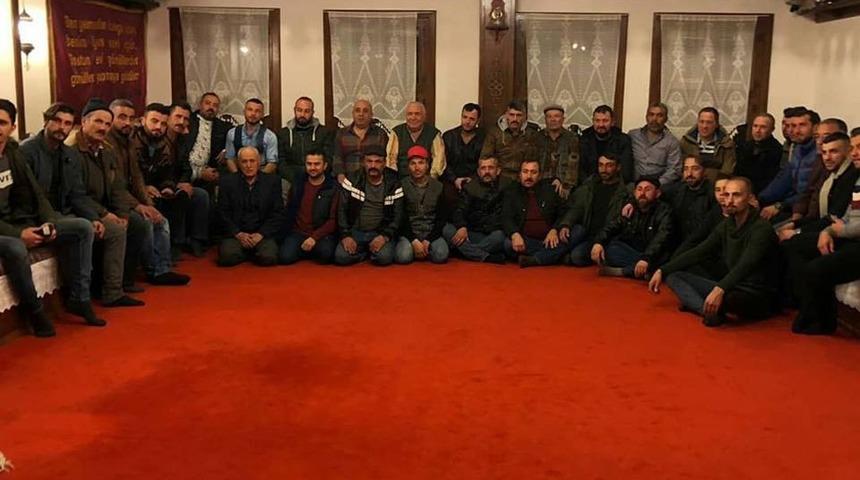 Sandıklı&rsquo;da at&ccedil;ılarla bir araya geldi