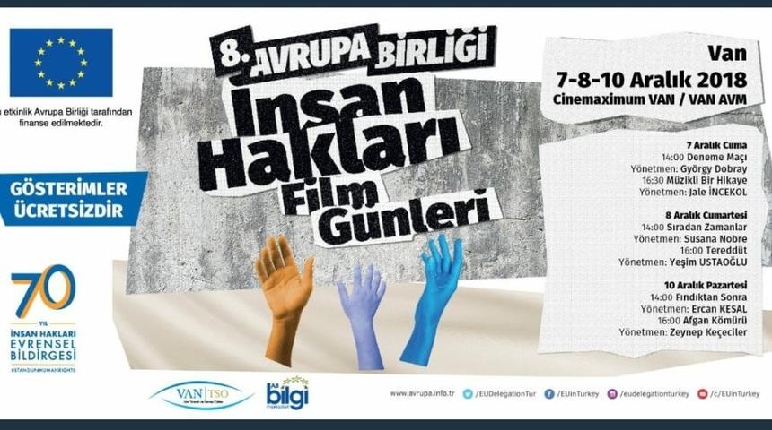 VAN TSO AB bilgi merkezinden AB 8. insan hakları film g&uuml;nleri