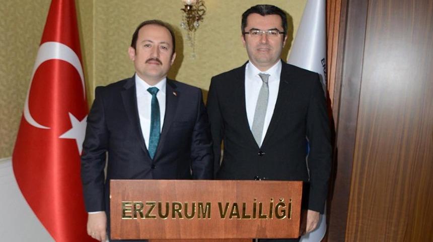 Vali Pehlivan, Erzurum Valisi Memiş&rsquo;i ziyaret etti
