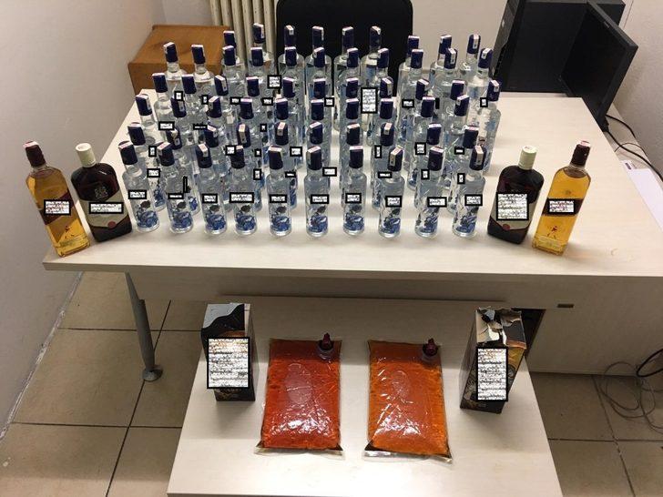 Yeni yıl operasyonunda 287 adet kaçak içki ele geçirildi G3