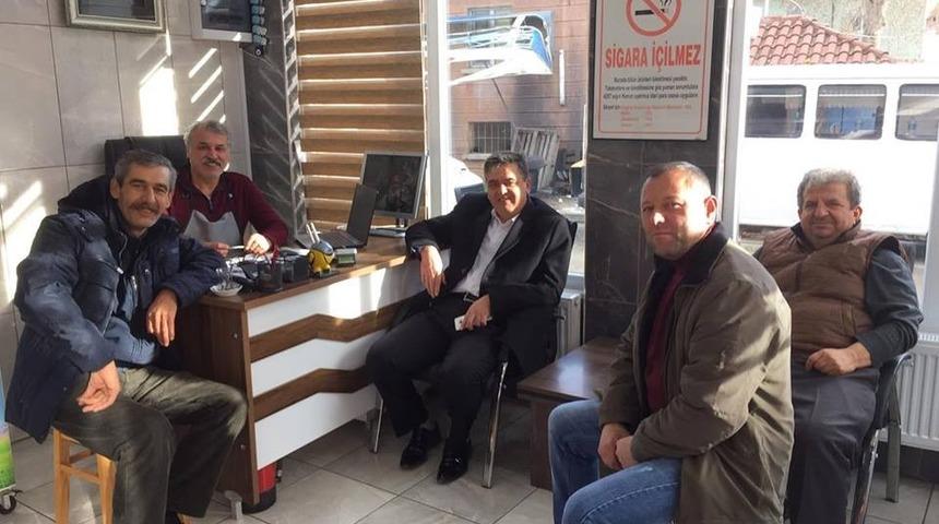 Başkan Yal&ccedil;ın esnafın sorunlarını dinledi