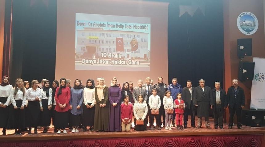 Develi&rsquo;de İnsan Hakları Haftası Kutlamaları