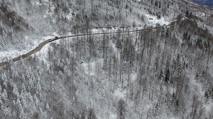Kastamonu ormanlarında "beyaz örtü"nün görsel şöleni  G3