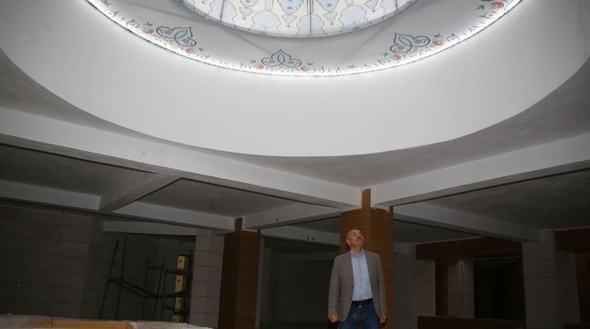 Başkan &Ccedil;alışkan, Ahmet Yesevi Camisinde incelemelerde bulundu