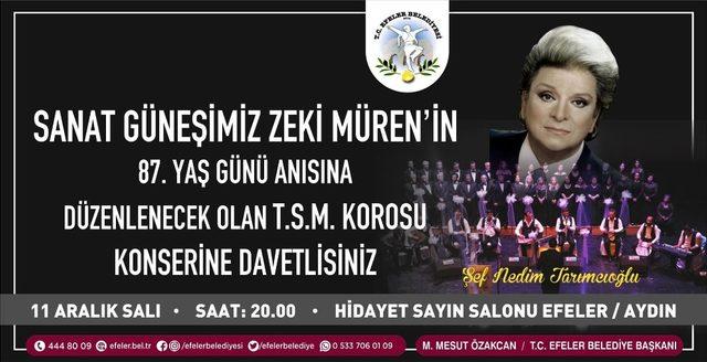 Zeki Müren Efeler’de anılacak