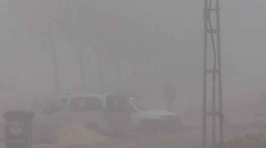 Nizip&rsquo;te yoğun sis