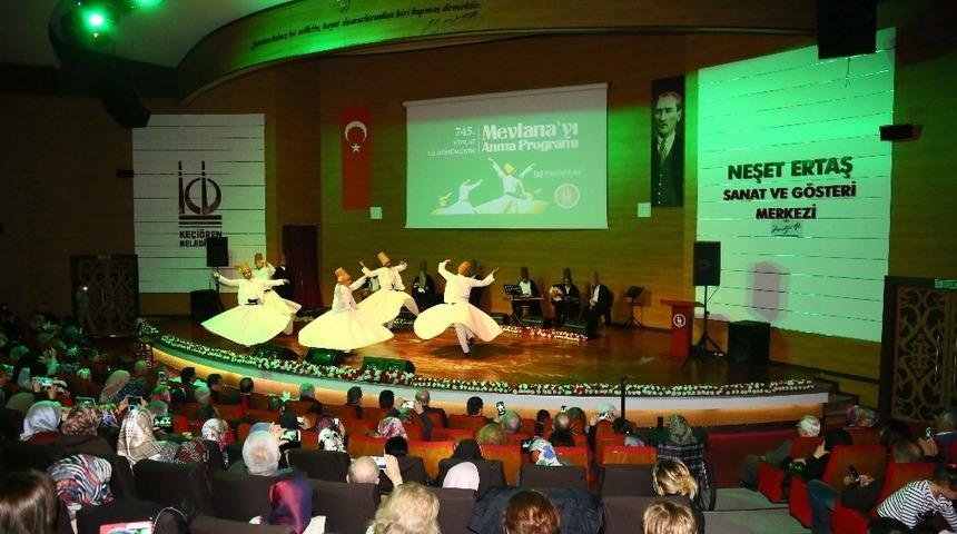 Mevlana 745. &ouml;l&uuml;m yıl d&ouml;n&uuml;m&uuml;nde anıldı