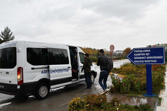 Adıyaman Üniversitesinde servis hizmeti