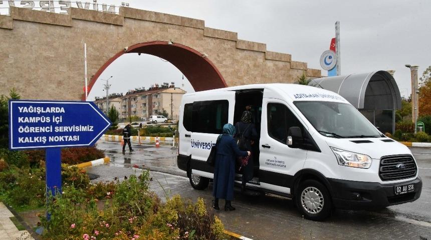 Adıyaman &Uuml;niversitesinde servis hizmeti