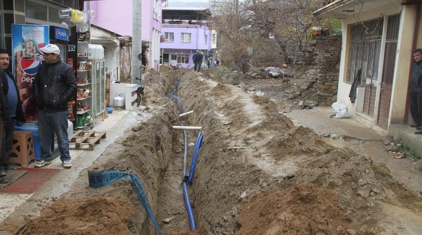 Karacaali&rsquo;de i&ccedil;me suyu &ccedil;alışması başladı