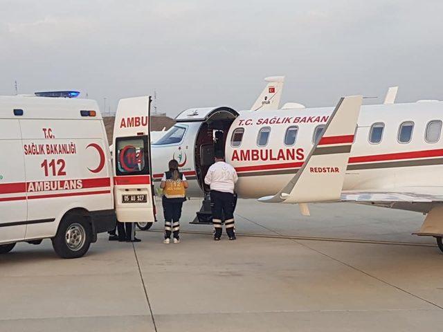 Ambulans uçak, 2 günlük bebek için havalandı