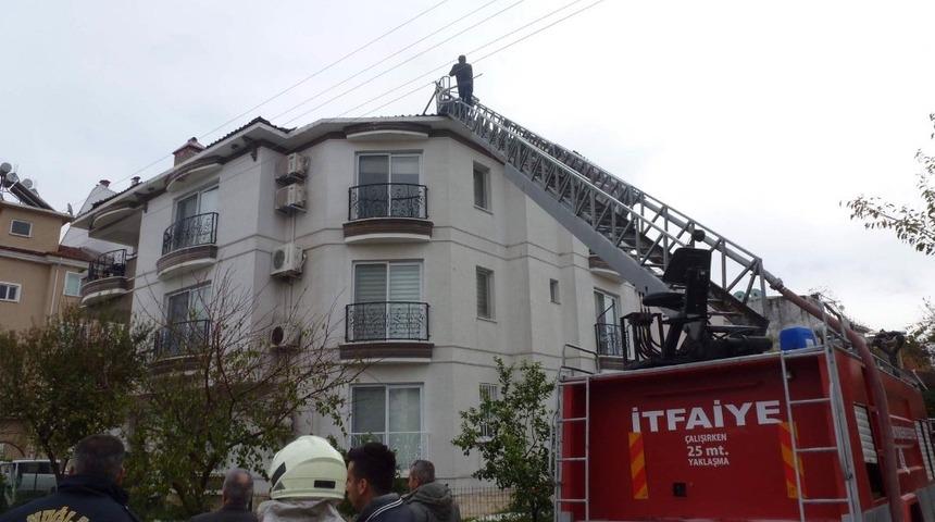 Dalaman&rsquo;da &ccedil;atı yangını