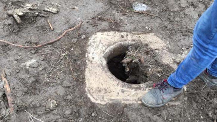 Yol çalışması yapan işçiler tarihi mermer kuyu buldu G3