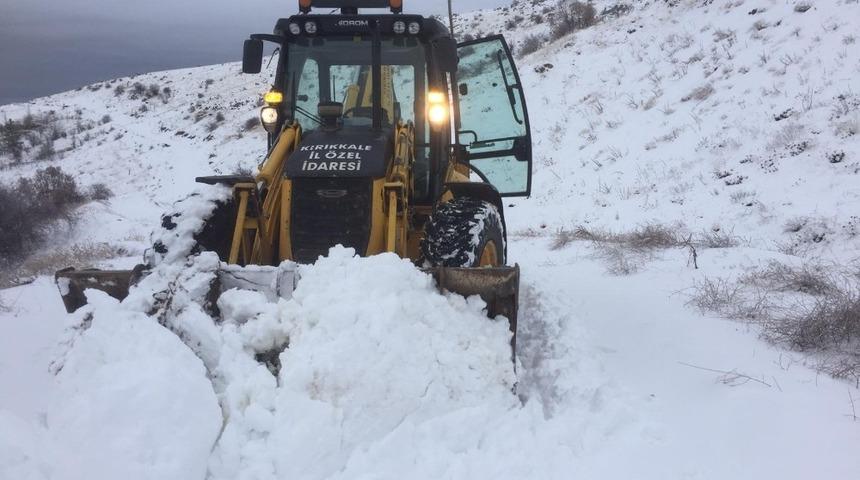 Kırıkkale’de kar yağışı