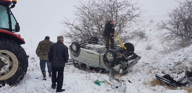 Aşkale’de trafik kazası: 1 yaralı