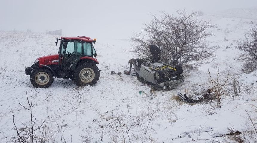 Aşkale&rsquo;de trafik kazası: 1 yaralı