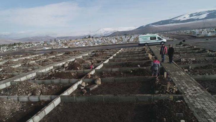 'Kara kış' gelmeden mezar yerleri açıldı  G1