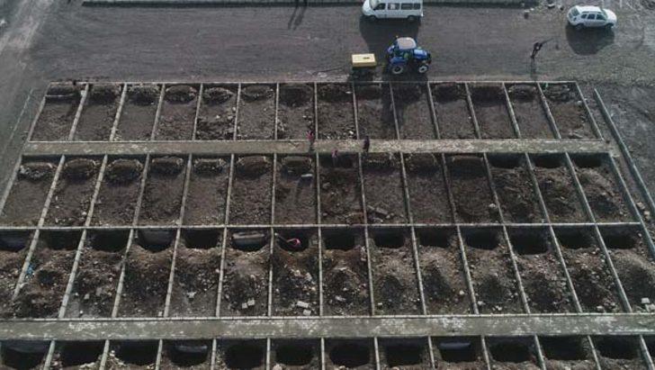 'Kara kış' gelmeden mezar yerleri açıldı  G2