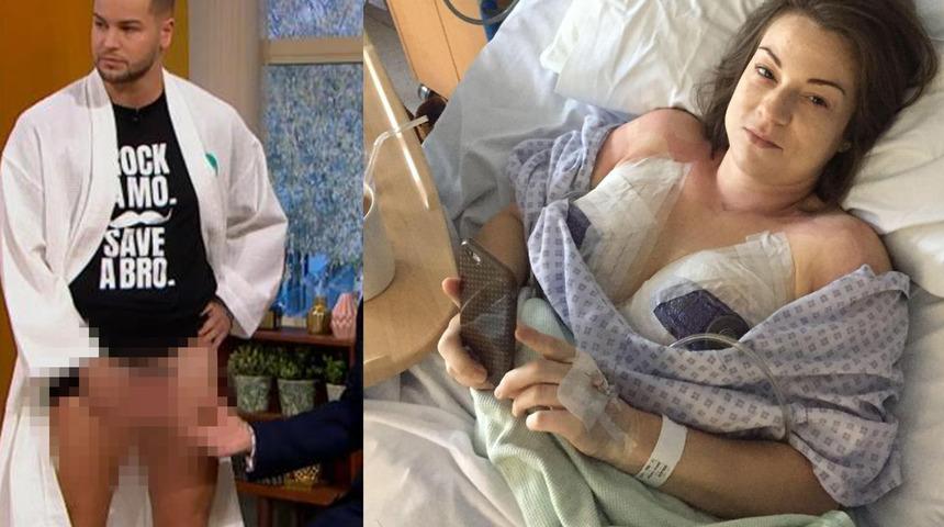 Facebook bu fotoğrafı kaldırdı! ''Onun  testislerini yayınlıyorsunuz ama, g&ouml;ğ&uuml;slerim sizi rahatsız ediyor''