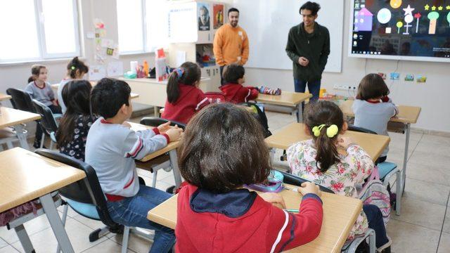 Erasmus öğrencisi CÜ Vakfı Okulları öğrencileriyle buluştu