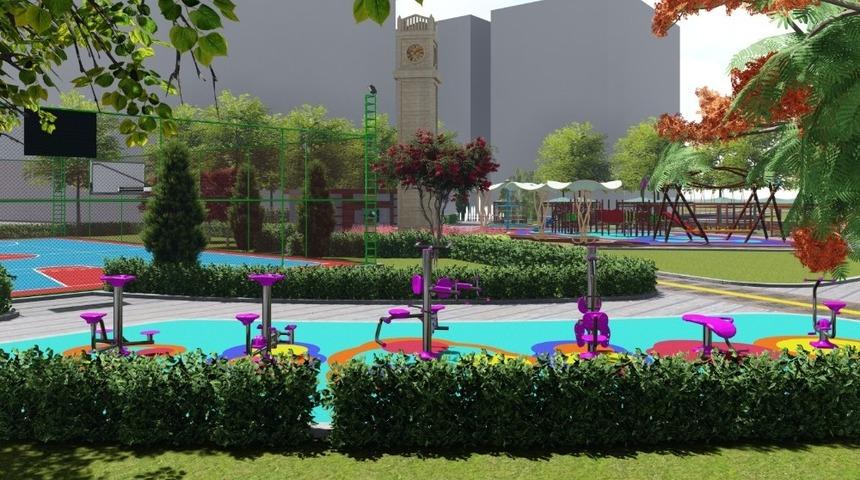 Midyat kent park &ccedil;alışmaları başladı