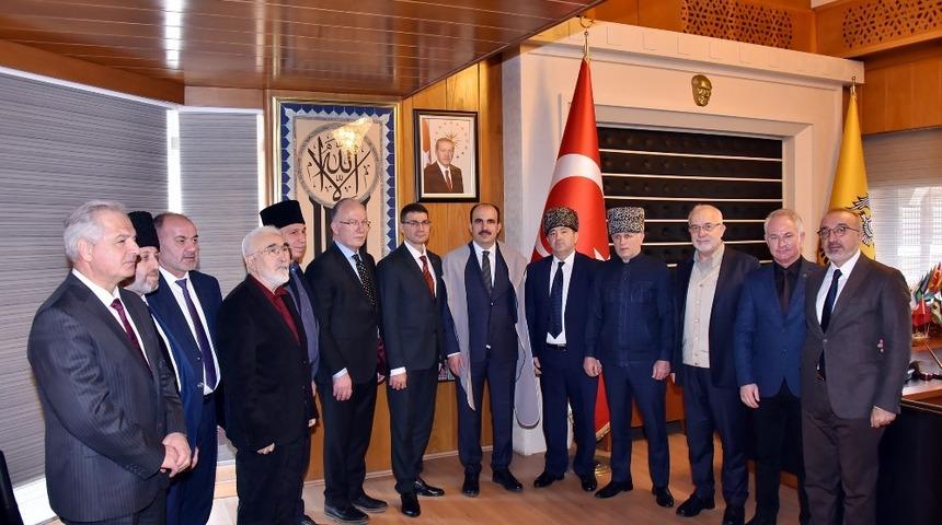 Adıgey Özerk Cumhuriyeti heyeti Başkan Altay ile görüştü