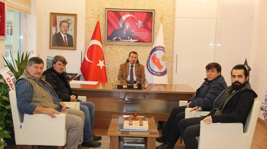 Kaymakam  G&uuml;rdal&rsquo;a gazetecilerden ziyaret