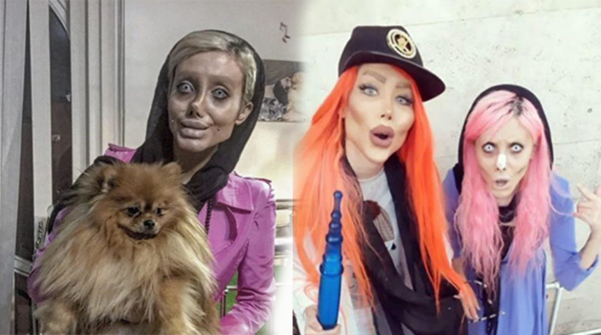 İranlı Angelina Jolie'nin Barbie bebeğe benzeyen yakın arkadaşı: Sanaztt