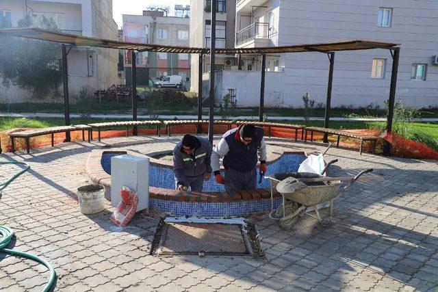 Turgutlu’da tahribata uğrayan park yenilendi