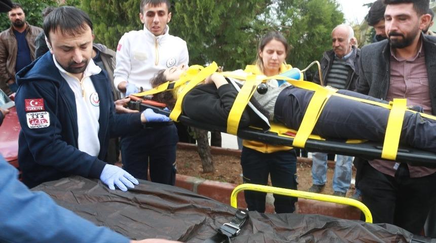 Otomobil yayaya &ccedil;arptı: 1 Yaralı