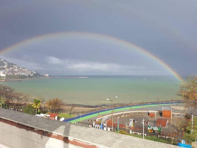 Ordu’da gökkuşağı güzelliği