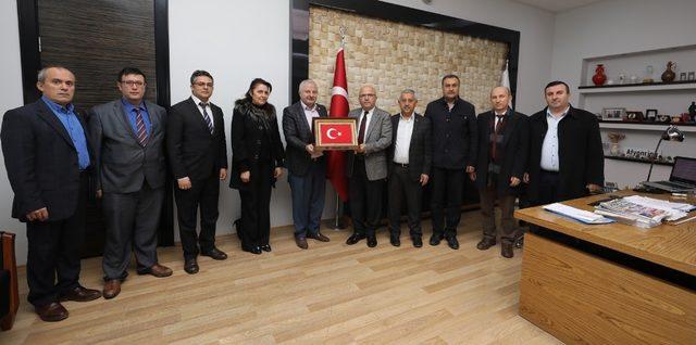 Memur sendikalarından Başkan Çoban’a “teşekkür ziyareti”