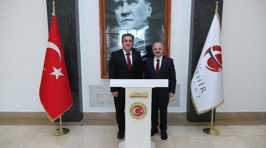 Vali &Ccedil;akacak Yıldırım&rsquo;ı makamında ağırladı