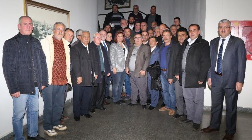 Germencikli muhtarlar Başkan &Ccedil;er&ccedil;ioğlu&rsquo;nu ziyaret etti