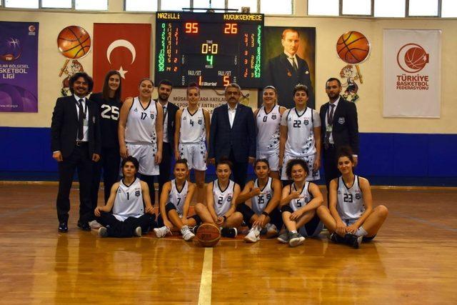 Nazilli Belediyespor Kadın Basketbol Takımı galibiyet serisini 4 maça çıkarttı