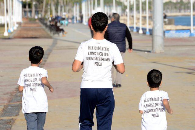 3 çocuk babası, doğduğu köyün okulu için koşacak