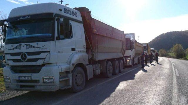 Jandarma trafik timlerinden ’ağır vasıta’ denetimi