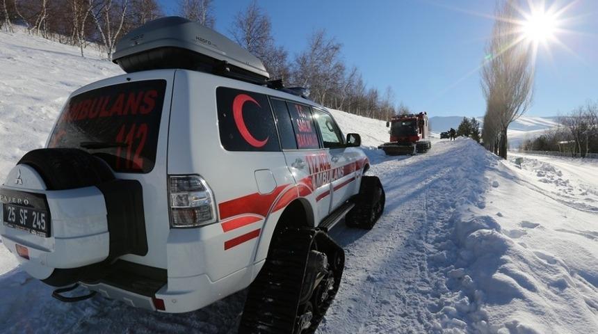 112 Acil ekipleri kışa hazır