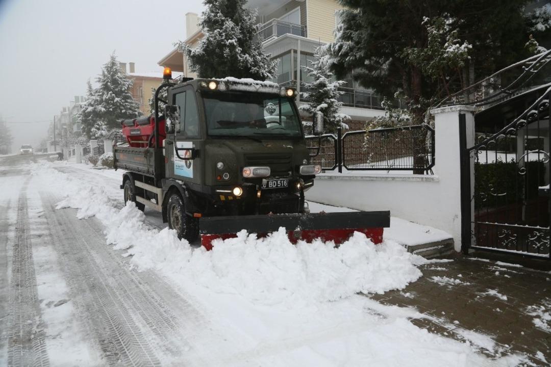 Karla m&uuml;cadele i&ccedil;in seferber oldular