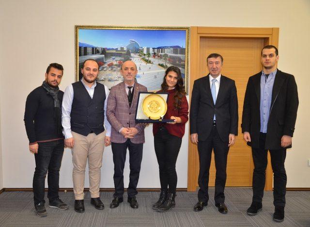 Öğrenci Meclisi Başkanı Kılın’dan Başkan Öztürk’e teşekkür  ziyareti