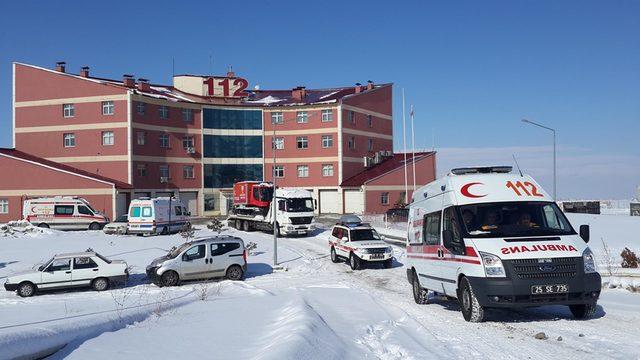 Erzurum'da 112 Acil ekipleri kışa hazır