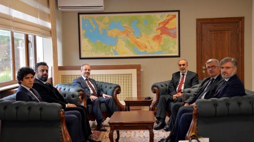 Eski B&uuml;y&uuml;kel&ccedil;i Kulaklıkaya ile Vali Vekili Taşd&ouml;ğen bir araya geldi