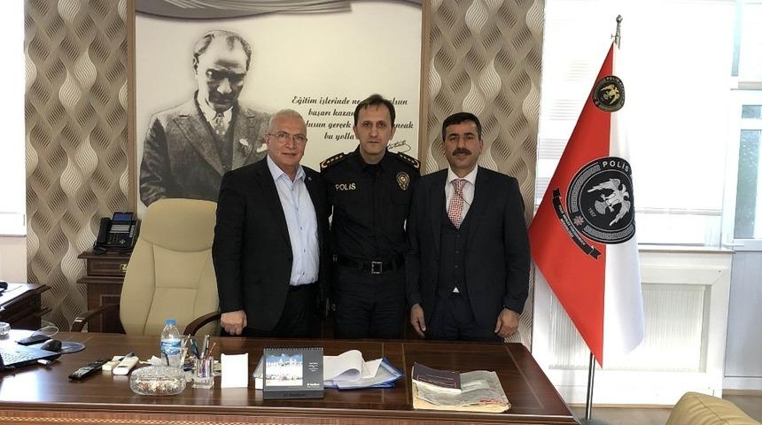 Polis Okulu M&uuml;d&uuml;r&uuml; Og&uuml;n Şahin&rsquo;e hayırlı olsun ziyareti
